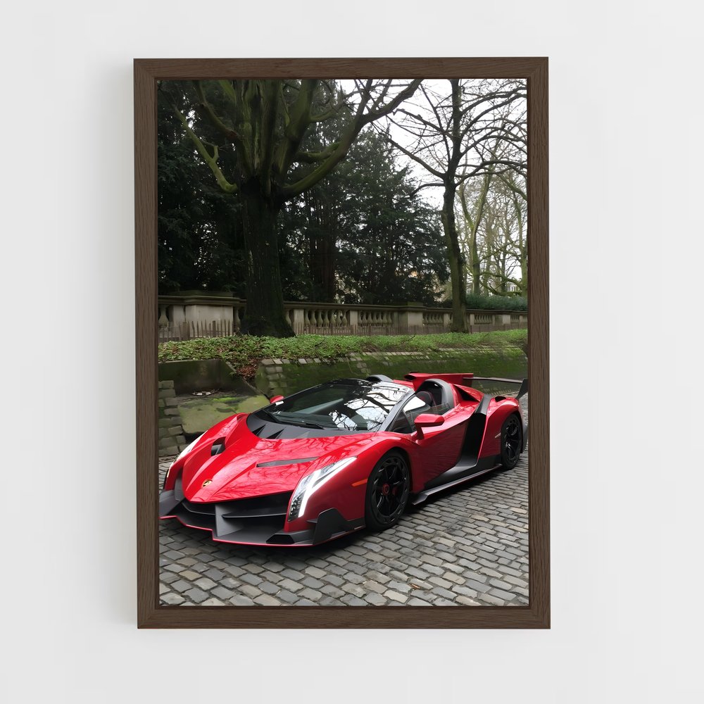 Poster Veneno en Action – affiche Lamborghini (vue 5)